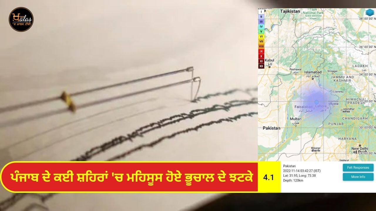 Earthquake in Punjab, Punjab news, Amritsar news. Earthquake