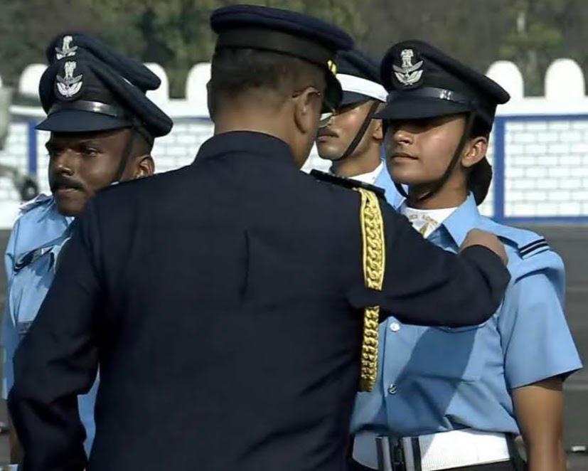  Punjab two girls cadet as Flying Officers