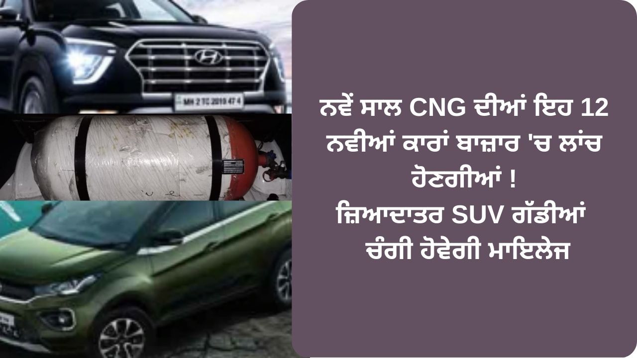 12 New cng car launched next year in india