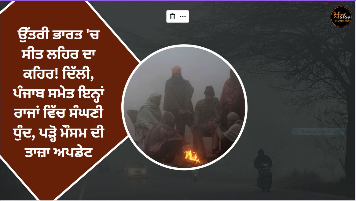 The fury of the cold wave in North India! Dense fog in these states including Delhi Punjab read latest weather update