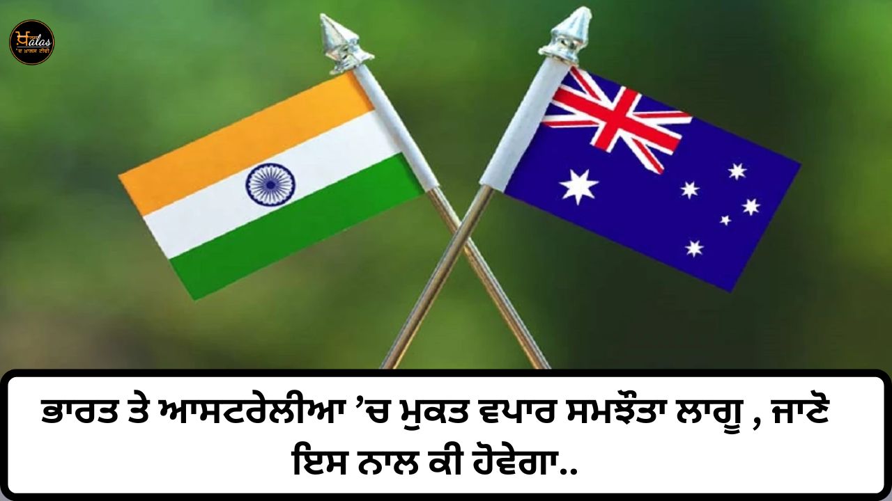 Free trade agreement is implemented in India and Australia know what will happen with it..