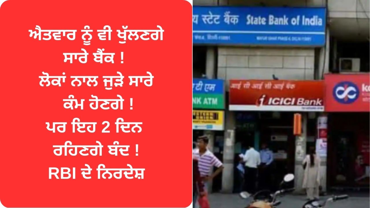 Till 31st march all bank will open on sunday