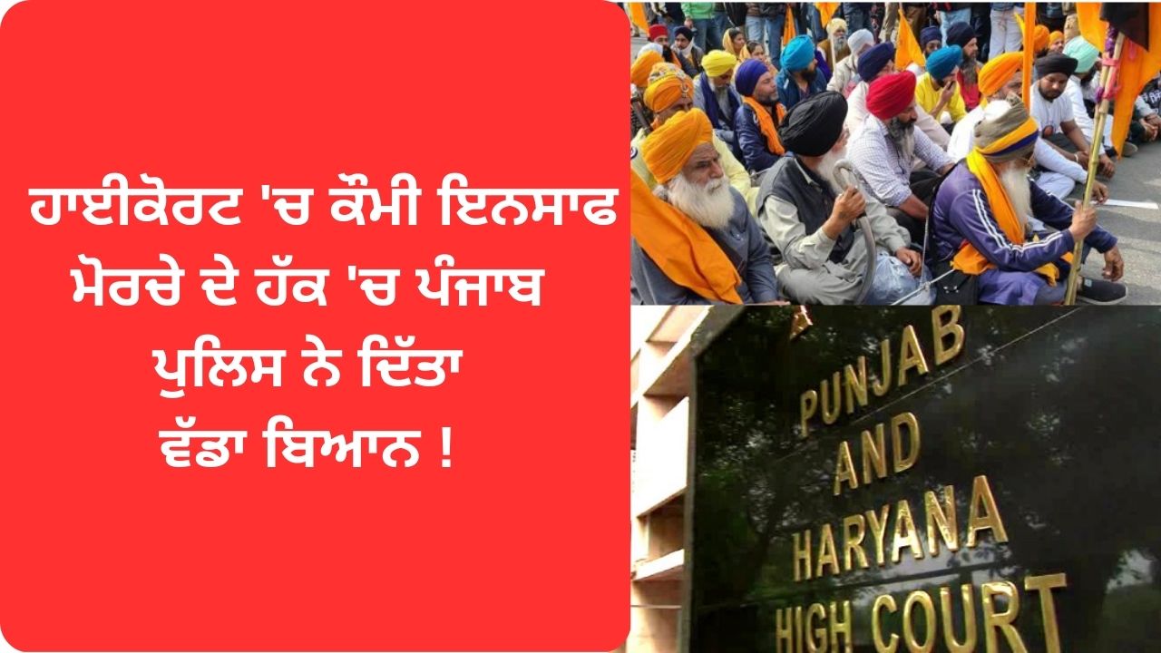 Punjab police quami insaaf morcha in high court