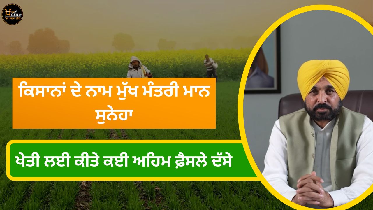 CM Mann's big announcement for farmers, insurance will be started soon on soft, cotton and other crops.