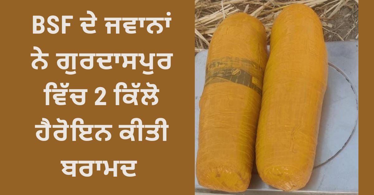 BSF troops, recover Heroin , Gurdaspur, Punjab news, ਬੀਐਸਐਫ, ਗੁਰਦਾਸਪੁਰ,ਪੰਜਾਬ ਨਿਊਜ਼, ਹੈਰੋਇਨ, ਨਸ਼ਾ, ਨਸ਼ਾ ਬਰਾਮਦ