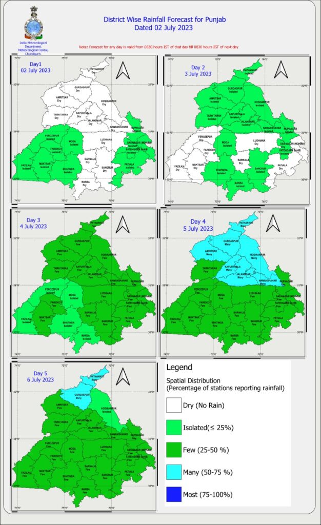 Monsoon, rain alert, Punjab news, Punjab weather