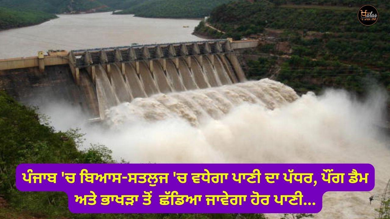 Water level will increase in Beas-Sutlej in Punjab, more water will be released from Pong Dam and Bhakra...