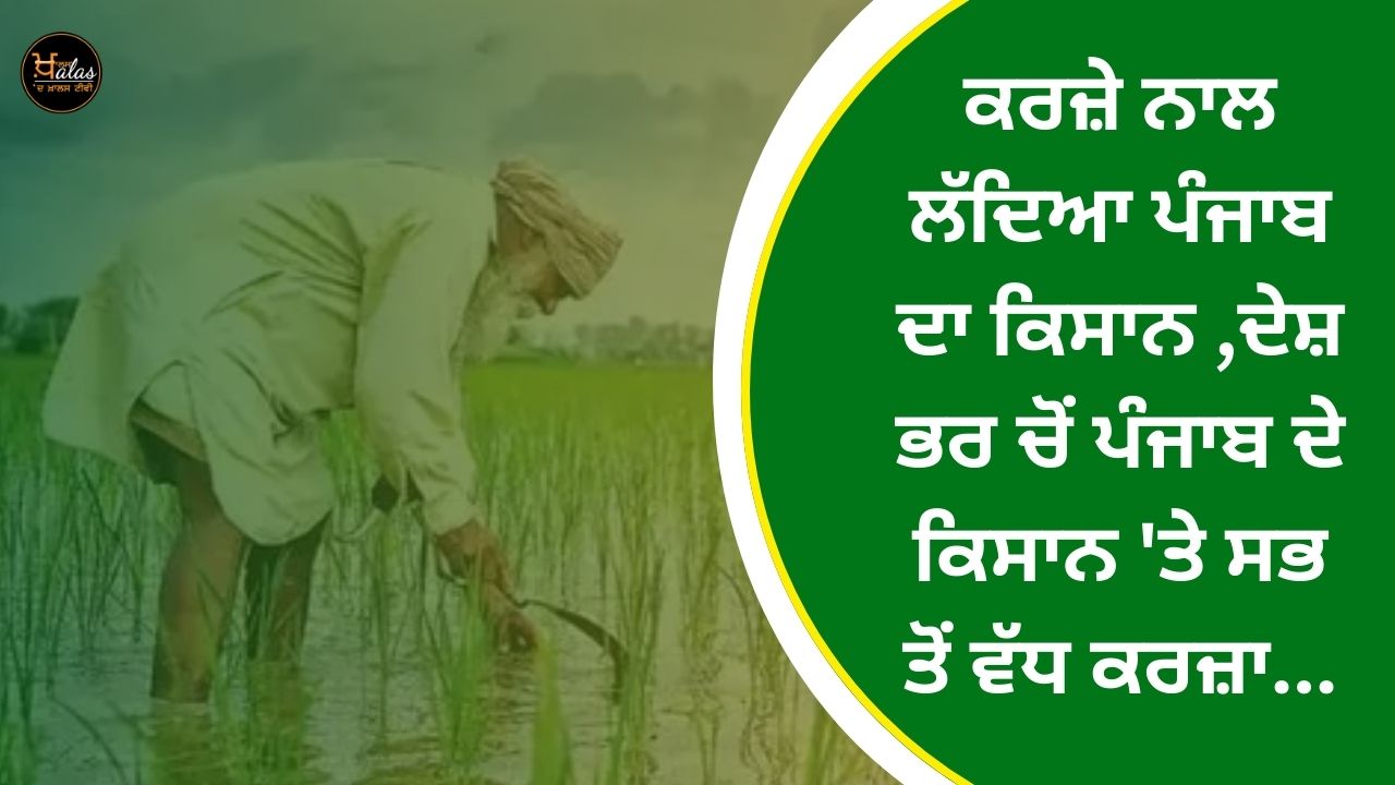 The farmer of Punjab is loaded with debt, the largest debt on the farmer of Punjab from all over the country...