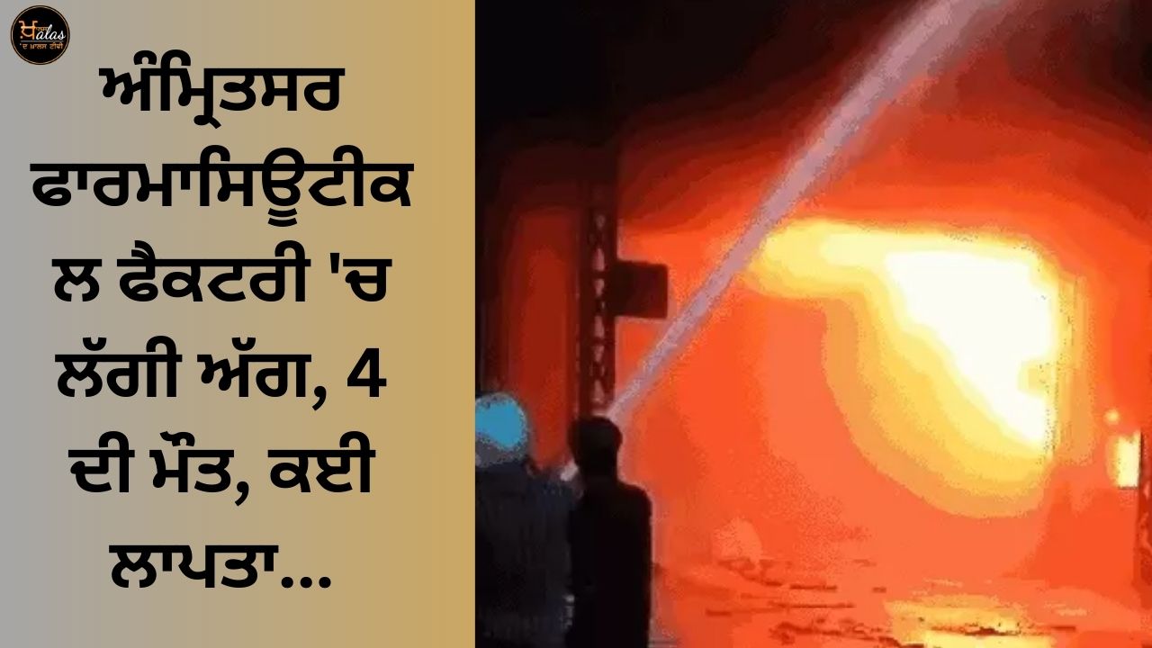 Fire in Amritsar pharmaceutical factory kills 4, many missing...