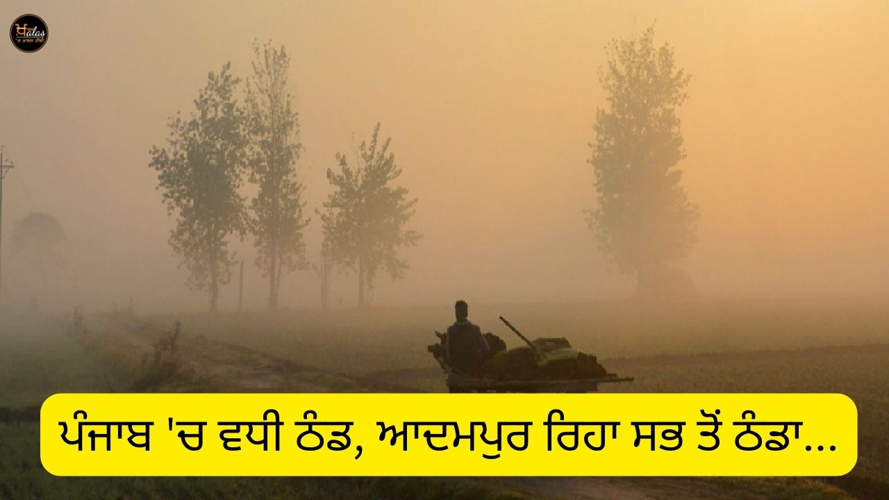 Cold in Punjab, Adampur was the coldest...