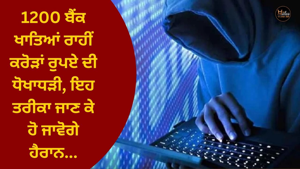 Fraud of crores of rupees through 1200 bank accounts, you will be surprised to know this method...