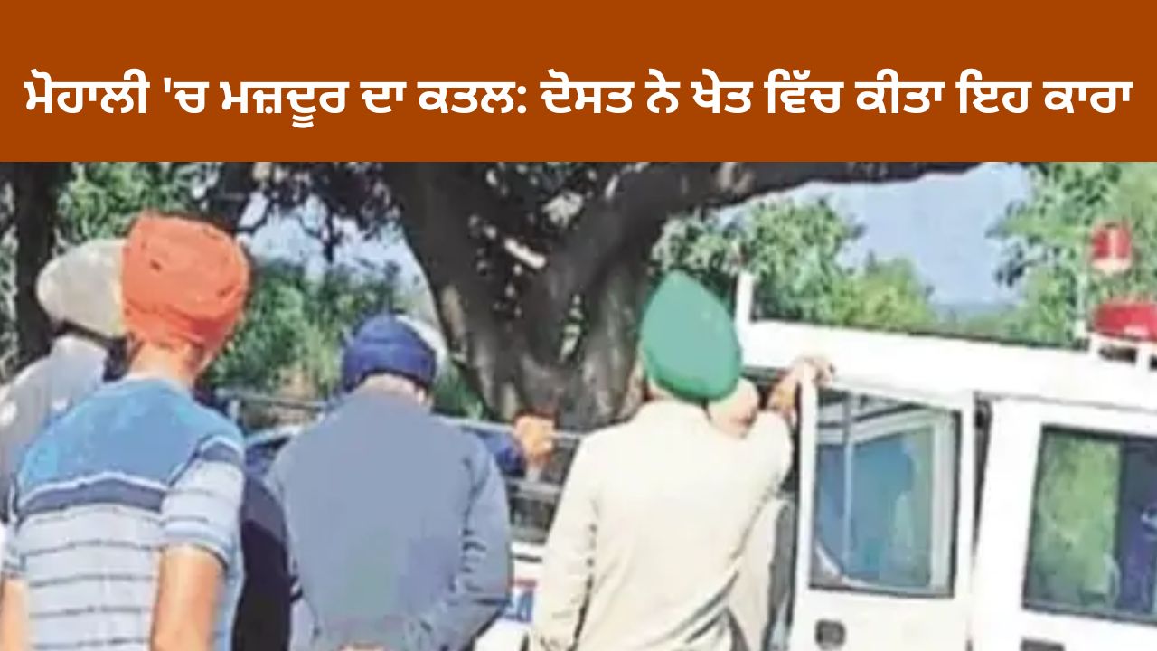 Murder of a laborer in Mohali: Friend did this in the field