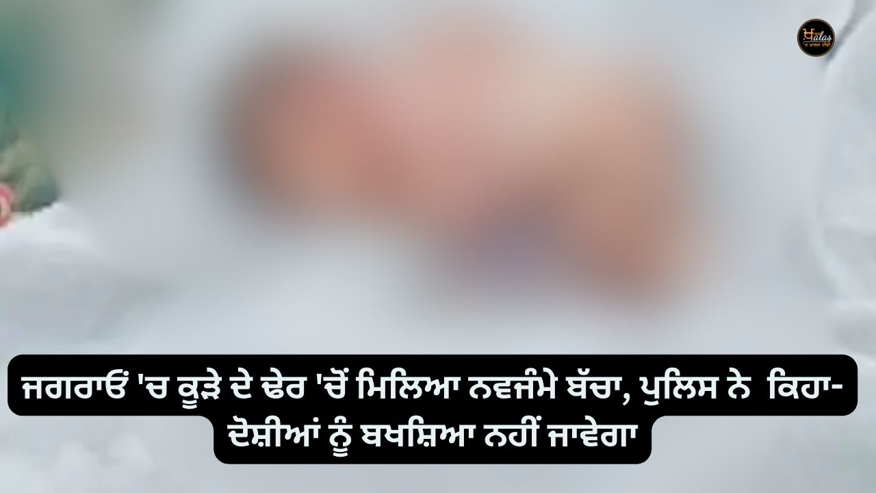 A newborn baby was found in a garbage heap in Jagraon, the police said - the accused will not be spared.