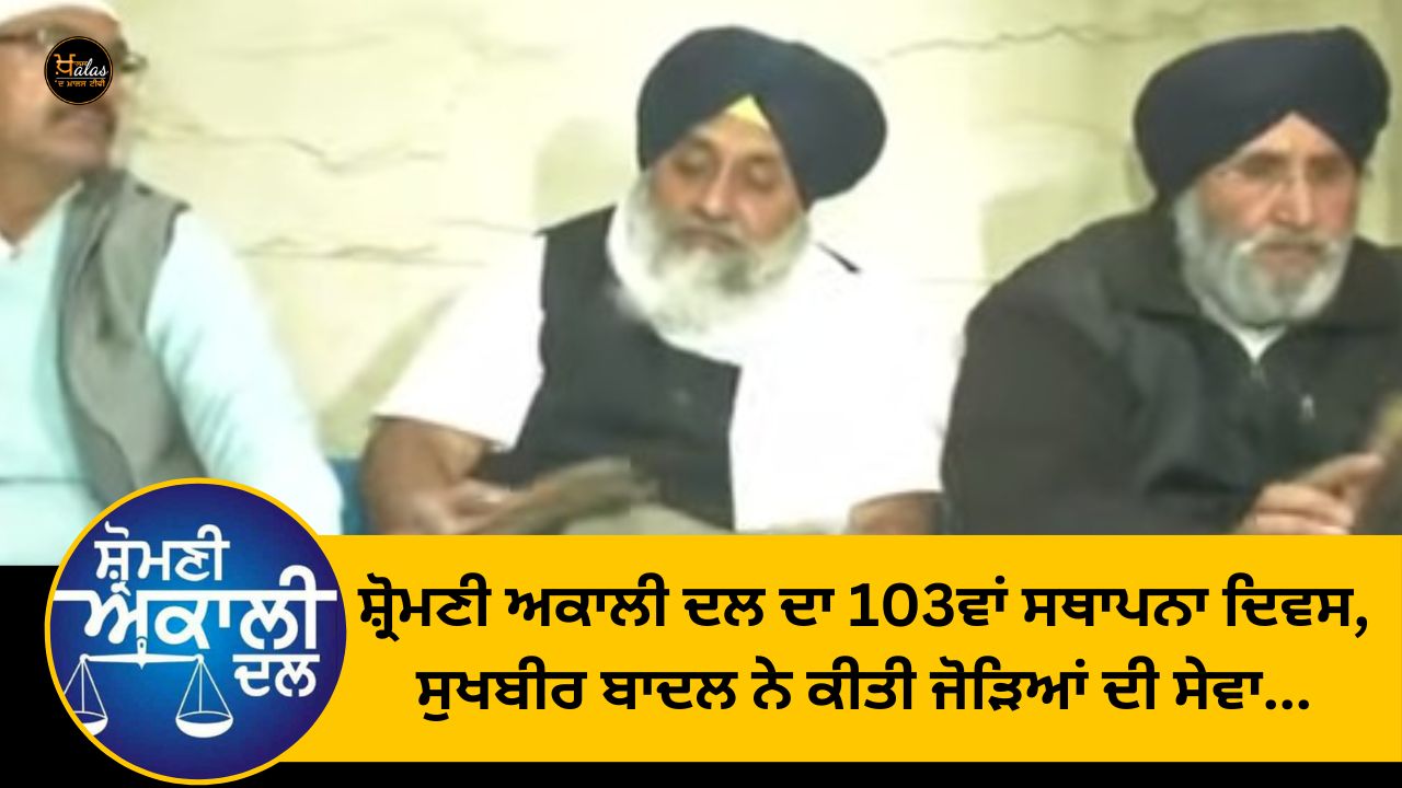 103rd foundation day of Shiromani Akali Dal, Sukhbir Badal served couples...