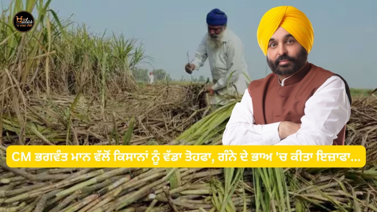 Big gift to farmers by CM Bhagwant Mann, increase in sugarcane price...