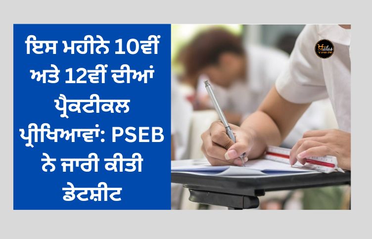 10th and 12th practical exams this month: PSEB released datesheet