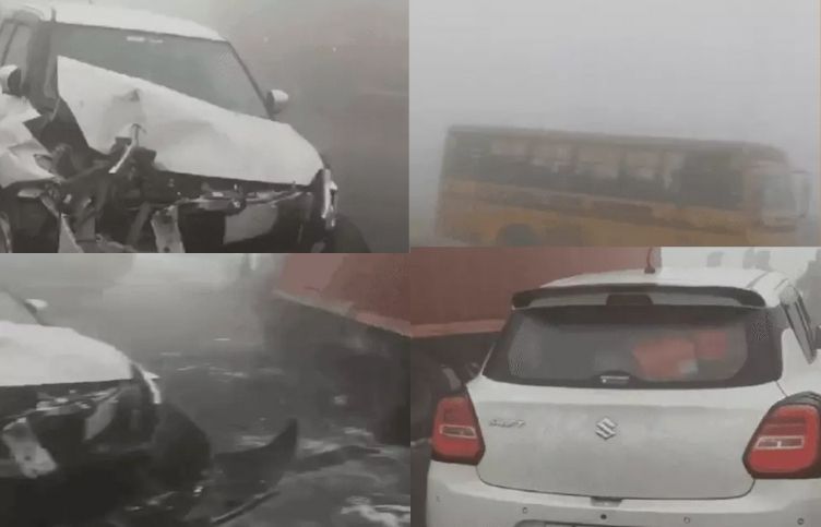 20 vehicle collision on Khanna National Highway: Accidents occurred at 3 places due to fog