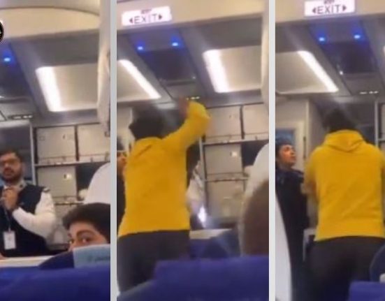 The angry passenger beat the captain of the Indigo flight, the flight was delayed for 13 hours, the video went viral.