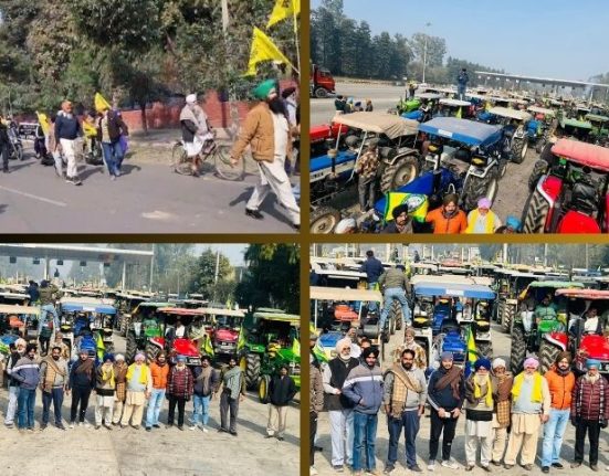 Farmers' bambukats again fell on the roads of Punjab today