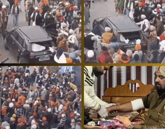 Uproar over removal of Sant Jarnail Singh Bhindranwale's photo in Punjab, mob smashes car, SHO injured