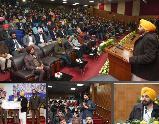 Players honored: CM Mann gave Rs 33.85 crore cash prize