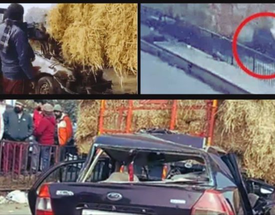 A car collided with a trolley full of straw in Jalandhar: 3 including 2 women died