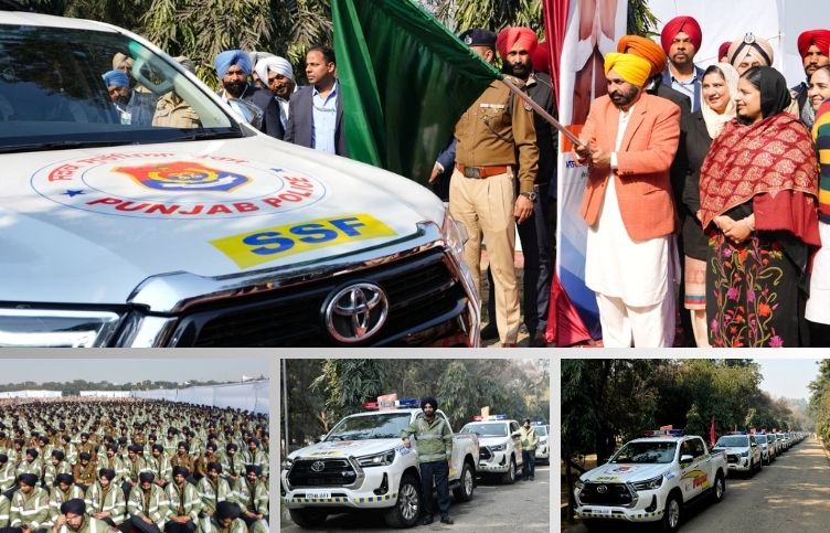 CM Mann gave new vehicles to all the police station in-charges of Punjab