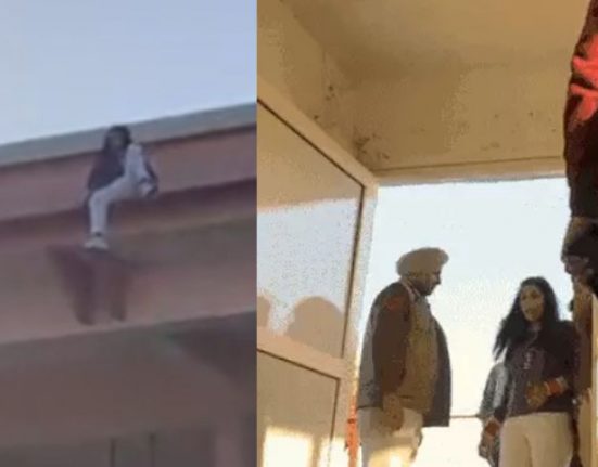 The drama of Punjab Roadways conductor's wife, a unique demand made by climbing on the roof of the bus stand...!