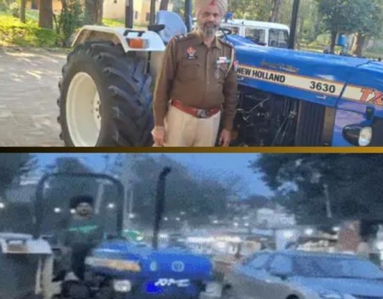Stunt with a tractor in Hoshiarpur, the police caught the young man by tracing...