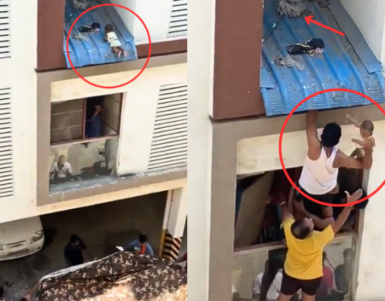 Chennai Toddler Rescued After Accidentally Slipping from 4th Floor, Landing on Window Porch; Video Goes Viral
